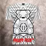 philipp plein t shirt homme pas cher rhinestone white